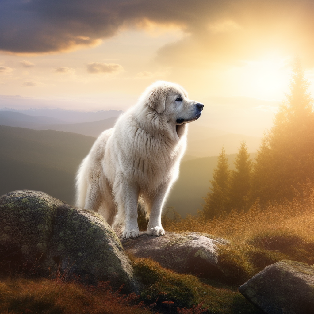 Beautiful dog in nature